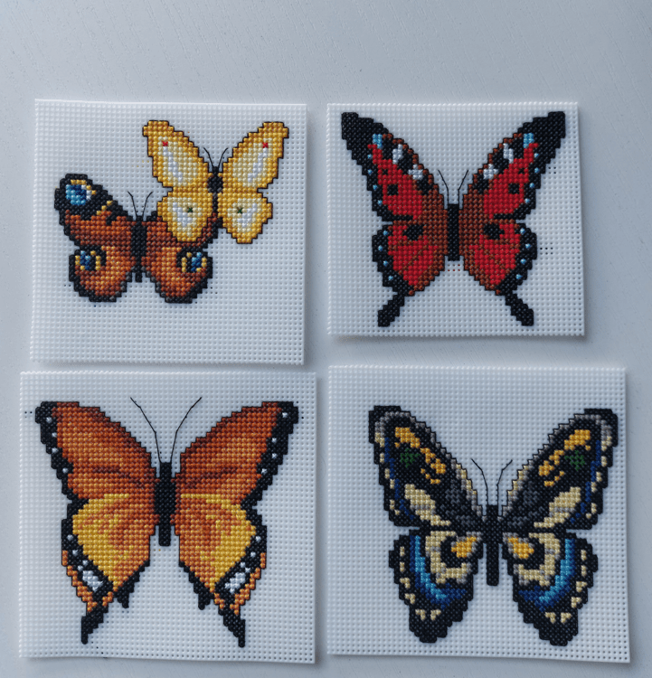 "Butterflies" 117CS Counted Cross-Stitch Kit