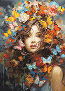 Butterflies Magic Counted Cross-Stitch Kit by Luca-S BU5043L