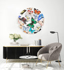 Butterflies Printed Transparent Acrylic Circle