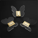 Butterfly acrylic towel hook gold bathroom wall mount holder