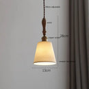 Butterfly ceramic led pendant lamp bedroom white fluted light