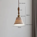 Butterfly ceramic led pendant lamp bedroom white fluted light