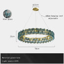 Butterfly glass chandelier gold rectangular light for dining room