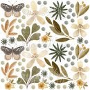 Boho Foliage wall decals - Fabric Nursery Wall Art Decals
