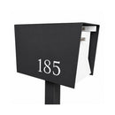 Uptown Box-2.0 in TEXTURED MATT JET BLACK - Modern Mailbox