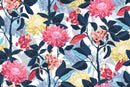 Voguish Pink and Yellow Flowers Wallpaper