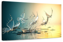 Aqua Butterflies Wall Art