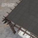 [10X12FT] Alora Heavy-Duty Backyard Galvanized Steel Powder Coated Pergola (SAK73041)