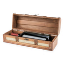 One Bottle Vintage Striped Trunk Wine Box