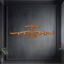 C-17 Globemaster III Metal Neon Aircraft Wall Art - NCN0018