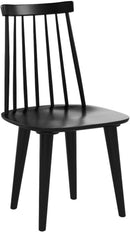 Black Spindle Farmhouse Wood Side Dining Chair Set Of 2