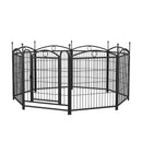 Dog Playpen Indoor 32 inch 8 Panels Metal Dog Pen Pet Dog Fence Outdoor Exercise Pen with Doors, Heavy Duty Dog Fence Puppy Pen for Large Medium Small Dogs Indoor Outdoor Foldable Pet Exercise Pen