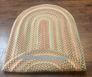 Braided American Oval Rug 3x5, Multicolor, Hand Braided
