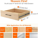 Drawer Dividers 4 In High 11-17 Adjustable White 8 Pack