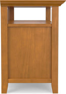 TV Media Stand 54 Inch Wide Golden Brown Cabinet Storage