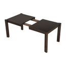 Expandable Farmhouse Modern Solid Wood Dining Table – Space-Saving Design in Walnut(59' to 73')