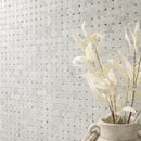 Carrara White Basketweave Pattern 12"x12" Honed Marble Mesh-Mounted Mosaic Tile- MSI Collection