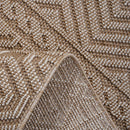 Guros - 8' X 10' Geometric Indoor / Outdoor Area Rug - Mocha