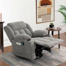 Large Rocker Swivel Recliner Chair With Massage And Heat