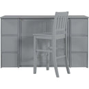 Twin Size Murphy Bed with Drawers, Cabinets and USB Ports,Gray