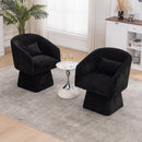 Lounge chair with swivel Black