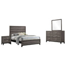 Watson Four-piece Full Bedroom Set Grey Oak