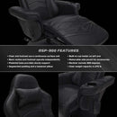 900 Gaming Recliner Black With Adjustable Leg Rest Cupholder