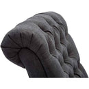 Gray Accent Chair With Wood Legs For Living Room Decor