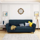 Comfy 3-Seat Sofa with Wooden Legs, Modern Style for Living Room and Study