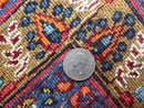Persian Rug 4x6, Mashad Kashmar Rug, Boteh Paisley Design, Allover Repeated Pattern, Ivory Hand Knotted Vintage Semi Antique Persian Oriental Carpet