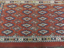 45" X 32" Antique Handmade Bokhara Turkoman Yomud Chuval Wool Rug Soumak NICE
