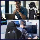 Ergonomic Gaming Chair With Lumbar Support Footrest White
