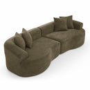 4 Seater Curved Cloud Sectional Sofa