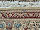 Pakistani Runner Rug 2.8 x 14, Pak Persian Hallway Rug, Cream Color