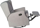 Omma Swivel Glider Rocking Recliner 360 Degree Swivel Light Gray