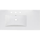 36" White Bathroom Vanity with Ceramic Sink Combo, Abundant Storage Cabinet -2 Soft-close doors and 5 drawers
