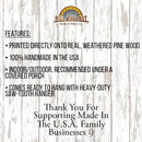 Seaside Beach Directional | Real Wood Wall Art Print