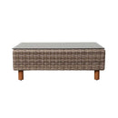 Orlando Wicker Loveseat & Coffee Table Set