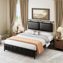 Queen Size Wall Mounted Headboard Industrial Pipe Design