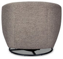 Upshur - Swivel Glider Accent Chair - Taupe