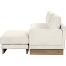 114" L-shaped Sofa Sectional Sofa with Two USB Ports and Two Power Sockets, a Storage Drawer and a Reversible Chaise Lounge for Living Room, Beige
