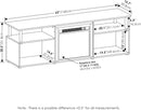 Entertainment Center With Electric Fireplace For 70 Inch TV