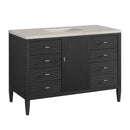 James Martin Myrrin 48" Single Bathroom Vanity, Carbon Oak