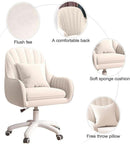 Velvet Mid Back Office Chair With Adjustable Height