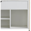 39'Shoe Storage Bench, Entryway Bench with Lift Top Storage Box, Metal and Board Bench for Entryway, Two Tier Shoe Rack Organizer for Entryway, Bedroom, Hallway, Industrial,  white
