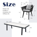 Elegant 11 Piece Patio Dining Set for Outdoor Spaces