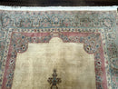 Persian Kerman Rug 6x9, Pastel Colors, Semi Open Field