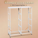 Fabric Dresser For Bedroom Tall White Modern Storage Unit