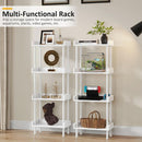 Wooden 4 Tier Bookcase For Small Spaces Living Room