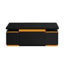 [Video Provided] U-Can Lift-Top Coffee Table with 4 Storage Stools, Modern Space Saving Center Table with Foldable Top, Multi-Functional Adjustable Coffee Table for Living Room
